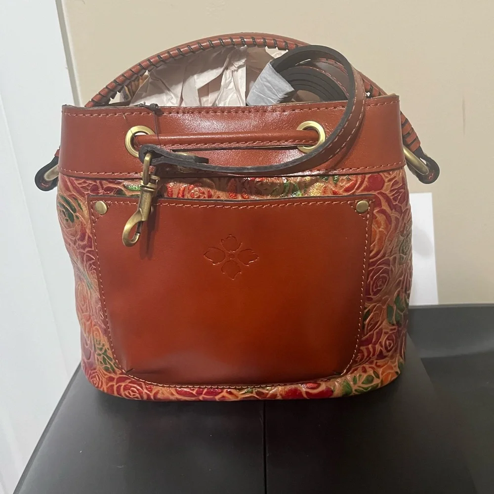 Patricia Nash Multicolor Floral Embossed Shoulder Bag - Picture 2 of 3